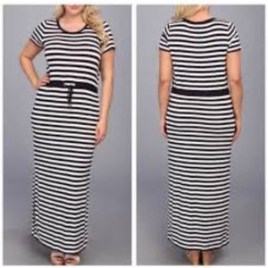 Michael Kors Striped Maxi Dress, Size M
